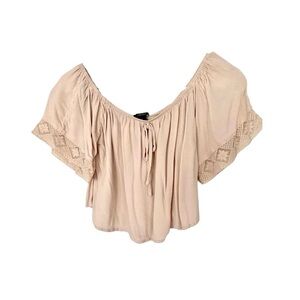 Cream Off-Shoulder Blouse